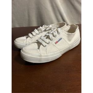 Superga white canvas Oxford shoes size 7